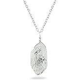 CRYSTALINES Natural Raw Gemstones, Rough Stones Crystals Jewelry, Handmade Fashion Jewelry for Women, Wicca & Reiki Healing Crystals, Bohemian, Christmas Gift