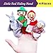 Wooden Finger Puppets 23-Piece Set - Fairy Tale & Nursery Rhymes Characters - Red Riding Hood, 3 Little Pigs, Goldilocks & The 3 Bears, Princess Kingdom