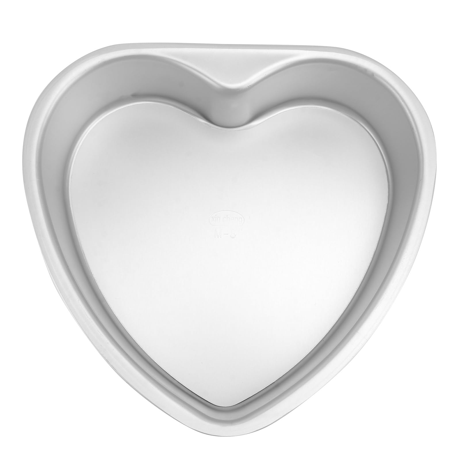 Kichvoe Heart Shaped Cake Pan 8 Inch Aluminium Baking Mold with Removable Bottom Non-Stick Finish for DIY Muffins Mini Cakes and Chocolate Baking for Valentines Day and Home Use
