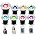 Landscape Lighting, Sunriver 3W Low Voltage RGB Color Changing LED Well Lights 16 Colors and 4 Changing Modes with 4pcs Remote Controls IP67 Waterproof Landscape Lights (8Pack)