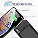 SNSOU Battery Case for iPhone Xs Max, 5000mAh Portable Protective Charging Case Compatible with iPhone Xs Max (6.5 inch) Rechargeable Extended Battery Charger Case