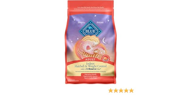 blue indoor hairball and weight control