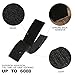 JIHO Self Adhesive hook and loop tape roll sticky back strip Adhesive backed Fabric fastener Mounting Tape for Picture and Tools Hanging Pedal Board Fastening by (3/4INCH, BLACK)