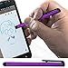 W-Wireless 6 Item Accessory Bundle for Samsung Galaxy Note 8/S8/S9/S9 Plus Includes: Car Charger, Home Charger, USB Data Cable, Stereo Headset, Aux Cord & Stylus Pen (Purple Kit)