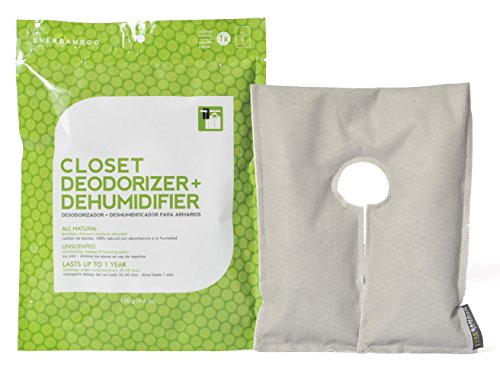 Ever Bamboo Closet Deodorizer & Dehumidifier w/ Natural Bamboo Charcoal (130 g)