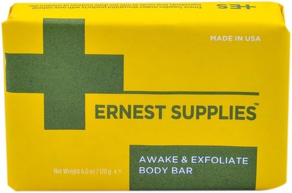 Ernest Supplies Awake & Exfoliate Body Bar, 6 oz