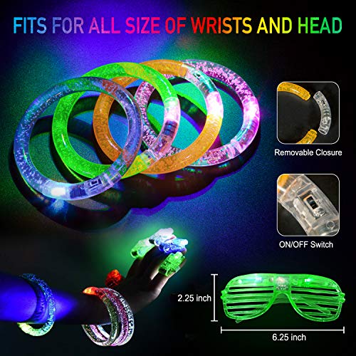 Led Light Up Toys 68Pcs Party Favors for Kids Adults, Glow in the Dark