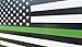 Time Roaming 3x5 Ft Thin Green Line USA Polyester Flag with Brass Grommets