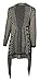 Forever Women's Aztec Diamond Print Knitted Waterfall Cardigan