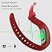 Coffea Fitness Tracker, H7-HR Activity Tracker : Heart Rate Monitor Wireless Bluetooth Smart Wristband Bracelet, Waterproof Fitness Watch with Replacement Band for Android & IOS (Black+Red Band)