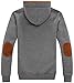 Wantdo Men's Hoodie Button-up Jacket Hooded Sweatshirt,Grey L