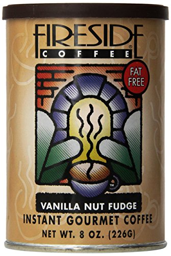 Fireside Coffee Cafe Mocha Instant Flavored Coffee 8 Ounce Canister - Vanilla Nut Fudge