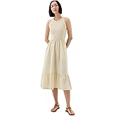 Gap Womens Mixed Media Midi Dress