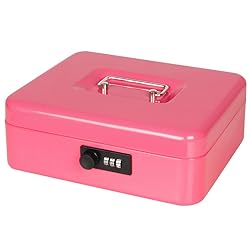 Jssmst Large Cash Box with Combination Lock