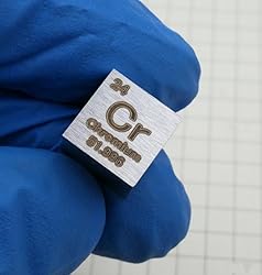 Chromium Cube - 10mm Pure Metal Element Cubes