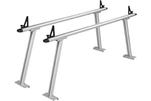 VEVOR Truck Rack, 800 lbs Capacity, 71"x32" Aluminum Ladder Rack for Truck with 8 Non-Drilling C-Clamps, Heavy Duty Truck Bed