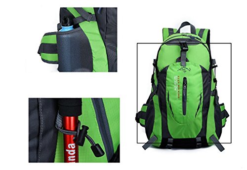 Travel Laptop Backpack, IVSO Slim Anti Theft Computer Bag, Lightweight Packable Durable Outdoor Travel Hiking Backpack Daypack for Men and Women (Green)