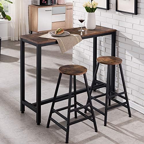 Modern and sturdy bar desk and chair set in a pub style design.