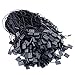 950pcs Hang Tag Polyester String Snap Lock Pin Loop Fastener Hook Ties Easy and Fast to Attach, 7 Inch Long Block (Black)