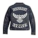 VEGASBEE® NO Club Patch Embroidered Iron-On Patch Biker Jacket Rider Vest Bottom Rocker 12