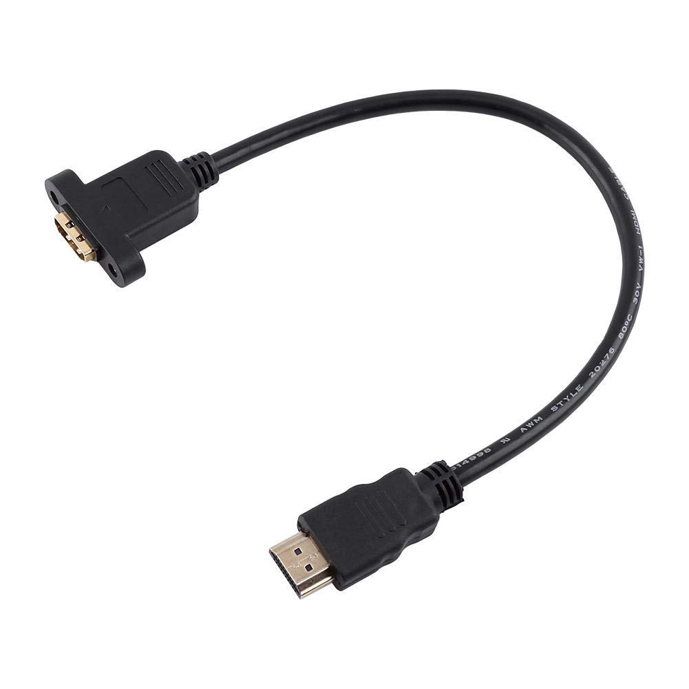 HDMI Adapter,30cm/100cm,HDMI Male to HDMI Female Adapter Converter Extension Cable With Screw Hole(30CM)