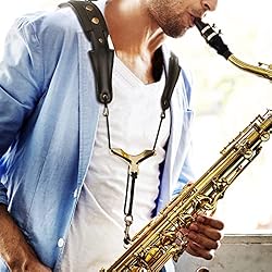 POGOLAB Saxophone Shoulder Strap Double Shoulder