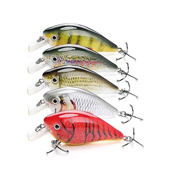 ELBFANG Crankbait Wobbler Set | 13g | 7,5cm | Barsch-Hecht-AngelkÃ¶der | KunstkÃ¶der Set