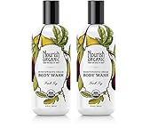 Nourish Organic Fig Moisturizing Cream Organic Body Wash With Coconut Milk, Fig, Vitamin E, and Aloe Leaf Juice, 10 fl. oz. (Pack of 2)
