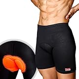 Arltb Bike Shorts Underwear 5 Sizes Men & Women 3D Padded Bicycle Cycling Underwear Compression Cycle Touring Shorts Tights Breathable Elastic Relieve Hip Pain for Mountain Bike Road Bike BMX MTB