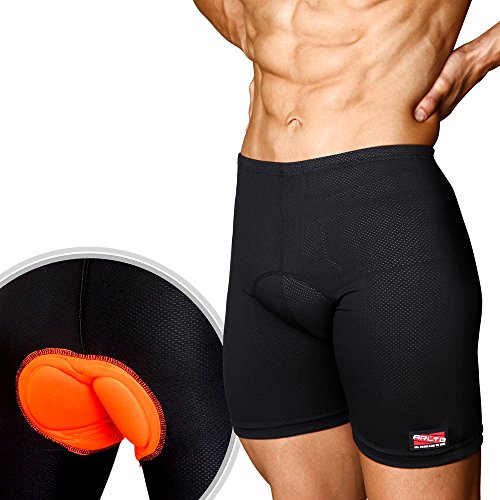 Arltb Bike Shorts Underwear 5 Sizes Men & Women 3D Padded Bicycle Cycling Underwear Compression Cycle Touring Shorts Tights Breathable Elastic Relieve Hip Pain for Mountain Bike Road Bike BMX MTB