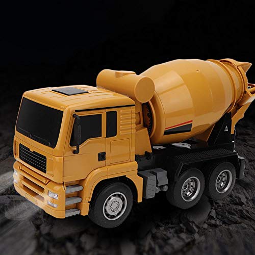 Dilwe RC Mixer Car, 1/18 6 Kanal Cement Truck BAU Spielzeug Licht ferngesteuertes Fahrzeug für Kinder – Bild 4