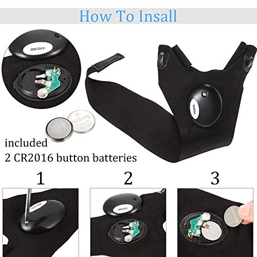 SMN Upgrade LED-Lichthandschuhe Outdoor-Angelhandschuhe Für Camping, Radfahren, Outdoor-Aktivitäten Beleuchtung Notfall… – Bild 4