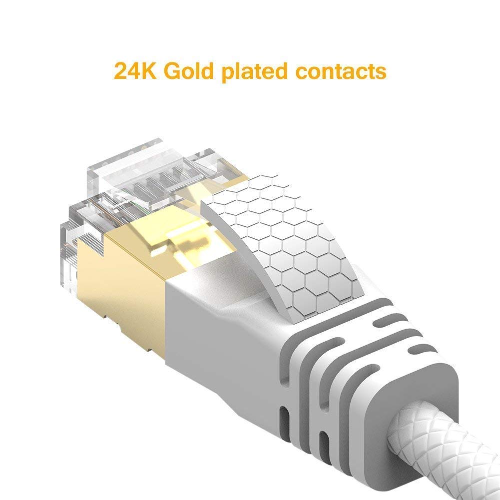 CAT 5e CAT 7 1000 MHz Velocidad hasta 40Gbs Cable de red 1.5M