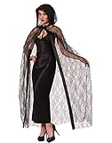 Forum Novelties Sheer Spider Web Hooded Cape