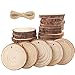 AGEOMET Natural Wood Slices 24pcs 3.5-4 Inches Craft Unfinished Wood Kit for DIY Handmade Arts Crafts Christmas Ornaments Wedding Decoration