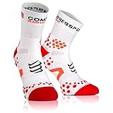 Compressport ProRacing Socks V2.1 - Run High Cut White/Red T2