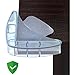 Mekudos Corner Guards - Baby Proofing - Clear - 4 Pack Safety Covers - Large Protector - Child Proof Table Bumpers - Fit for Glass Furniture