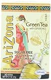 AriZona Green Tea with Ginseng Sugar Free Iced Tea Stix, 0.7-Ounce Boxes (Pack of 6) by AriZona [Foods]