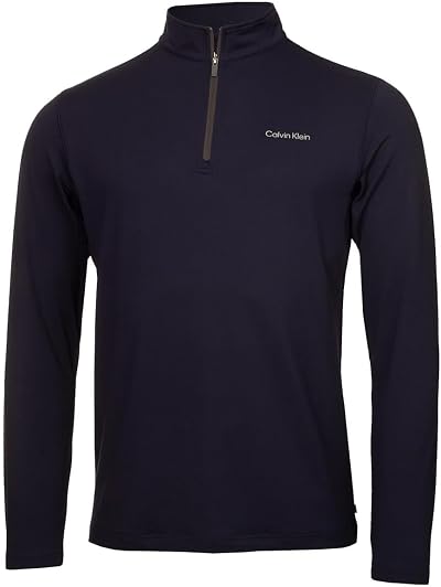 Calvin Klein Newport Half Zip Sweater Navy Large Men's