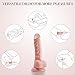 Realistic Ultra-soft Dildo for Beginners with Flared Suction Cup Base for Hands-free Play, PALOQUETH Flexible Dildo with Curved Shaft and Balls for Vaginal G-spot and Anal Prostate Play 6.7 Inchthumb 3