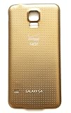 OEM Gold Color Battery Door Back Cover with Waterproof Rubber Seal Gasket Replacement for Samsung Galaxy S5 SM-G900V with Verizon Logo