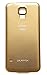 OEM Gold Color Battery Door Back Cover with Waterproof Rubber Seal Gasket Replacement for Samsung Galaxy S5 SM-G900V with Verizon Logo