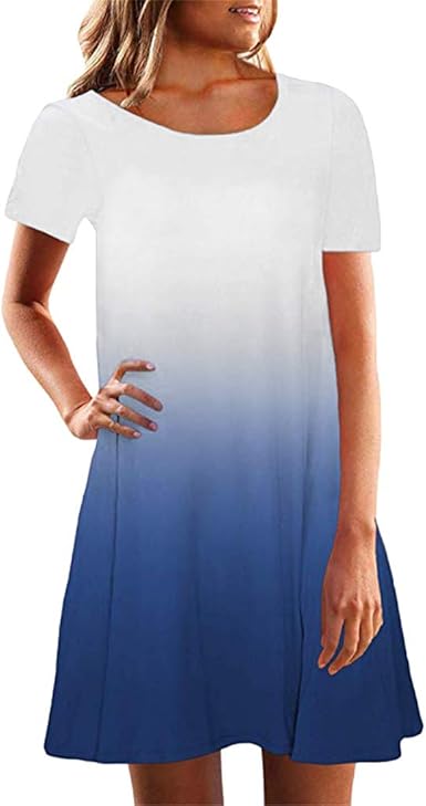 ombre t shirt dress