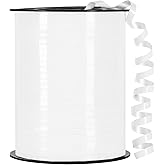 White Curling Ribbon,1/5 inch x 500 Yard White Curling Ribbon for Patriotic Gift Wrapping, Birthday, Wedding, Thick String for Balloon, Florist Crafting