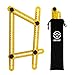 Aboat Angle-izer Template Tool, Multi-Angle Ruler Template Measures All Angles and Forms for Handymen, Builders, Craftsmen, Yellow