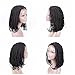 HAIR WAY Lace Front Braided Wigs Bob Style for Black Women Glueless Senegalese 2x Twist Braided Lace Bob Wigs with Baby Hair for Daily Wear Half Hand Tied 16inches (1b)