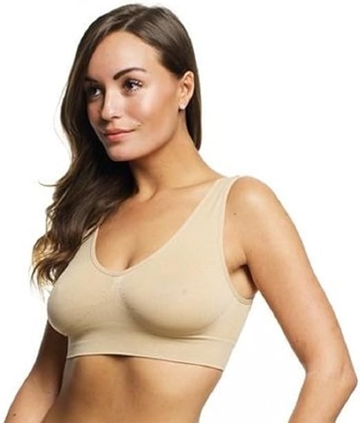 Belvia Bra Womens Soft Ultra Comfort Cozy Stretch Sports Bra Seamless