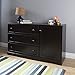 South Shore Savannah 3-Drawer Dresser with Door-Espresso