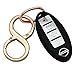 Lebeyo 8 Shaped Business Premium Car Key Ring Chain Keychain Keyholder Organizer Buckle Clip with Detachable Loop(LB-KH-02, Rose Gold)