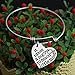 Luvalti Bangle Bracelet It Takes a Big Heart to Teach Little Minds - Birthday Christmas Appreciation Thank You School Gift For Teachers & Parents